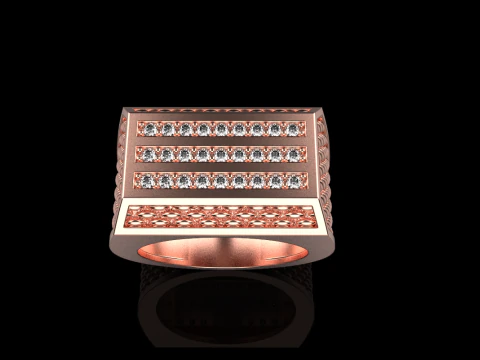 Signet ring model 1022 3D Print Model