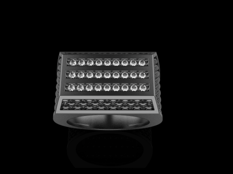 Signet ring model 1022 3D 打印模型