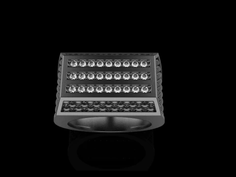 Signet ring model 1022 3D Print Model
