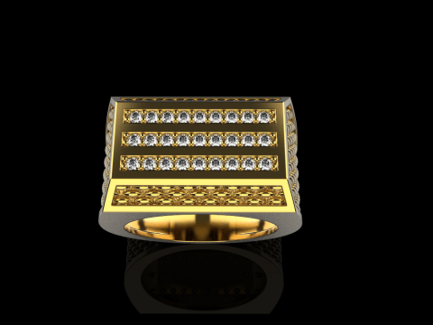 Signet ring model 1022 3D 打印模型