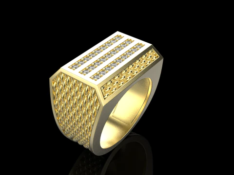 Signet ring model 1022 3D Print Model
