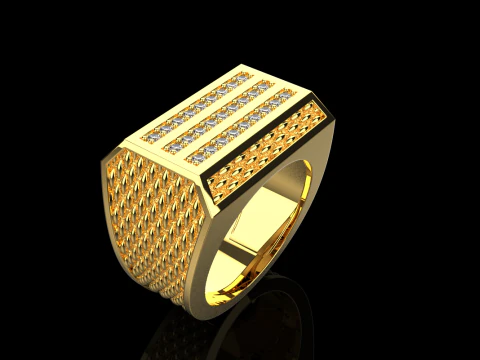 Signet ring model 1022 3D Print Model