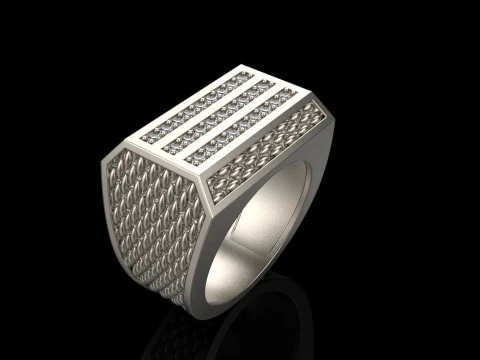 Signet ring model 1022 3D Print Model