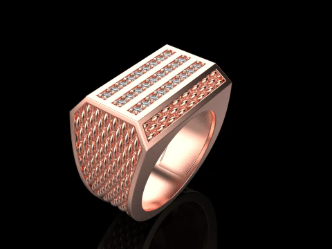 Signet ring model 1022 3D Print Model