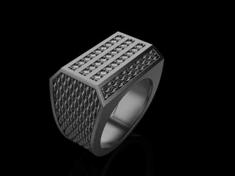 Signet ring model 1022 3D Print Model