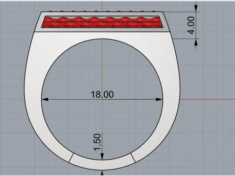 Signet ring model 1022 3D Print Model
