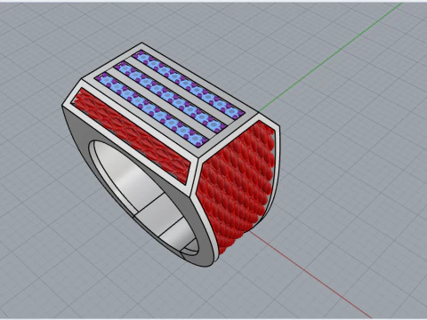 Signet ring model 1022 3D Print Model