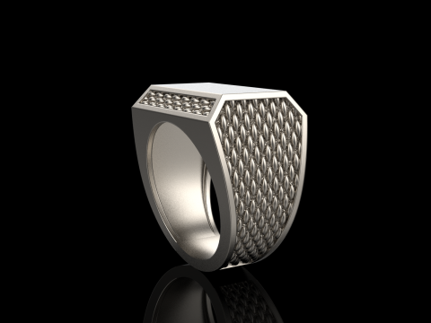 Signet ring model 1020 Modello di stampa 3D