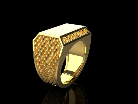 Signet ring model 1020 Modello di stampa 3D