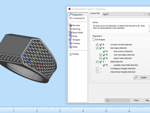 Signet ring model 1020 Modello di stampa 3D