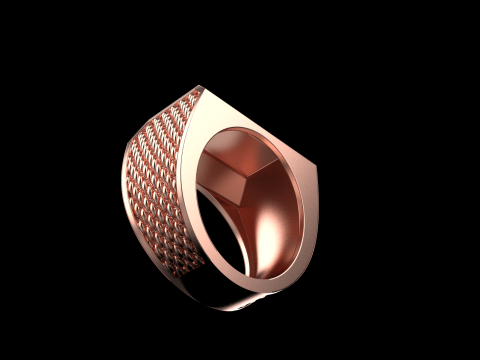 Signet ring model 1020 Modello di stampa 3D