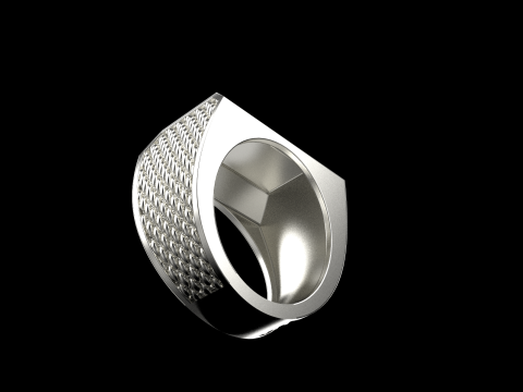 Signet ring model 1020 Modello di stampa 3D