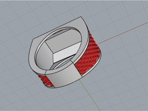 Signet ring model 1020 Modello di stampa 3D