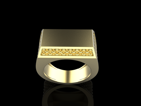 Signet ring model 1020 Modello di stampa 3D