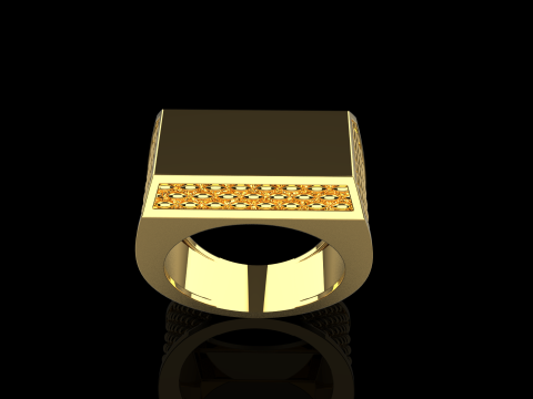 Signet ring model 1020 Modello di stampa 3D