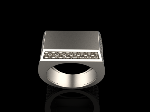 Signet ring model 1020 Modello di stampa 3D