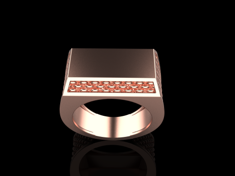 Signet ring model 1020 Modello di stampa 3D