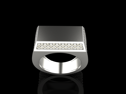 Signet ring model 1020 Modello di stampa 3D