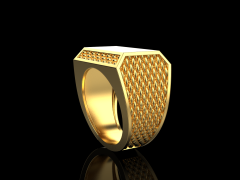 Signet ring model 1020 Modello di stampa 3D