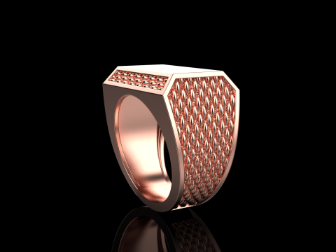 Signet ring model 1020 Modello di stampa 3D