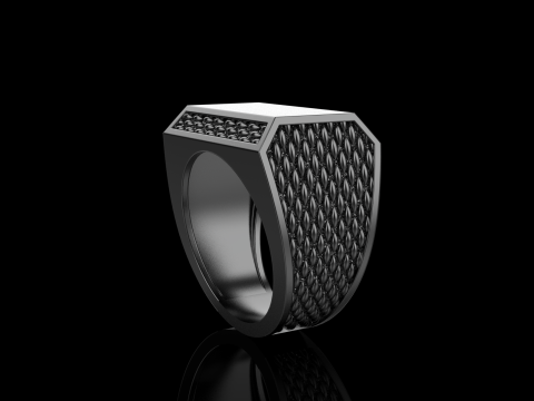 Signet ring model 1020 Modello di stampa 3D