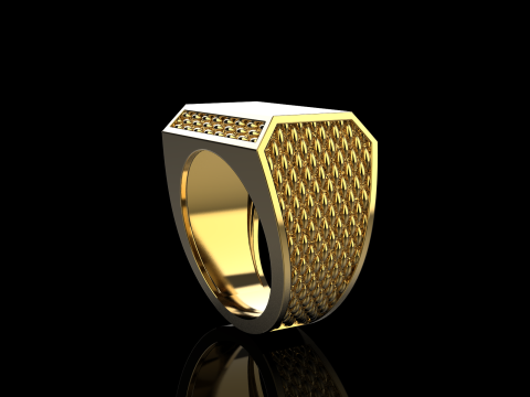 Signet ring model 1020 Modello di stampa 3D
