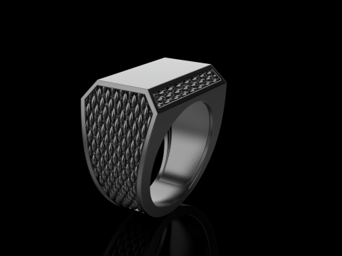 Signet ring model 1020 Modello di stampa 3D