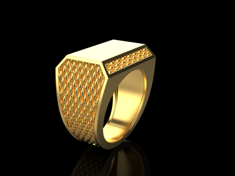 Signet ring model 1020 Modello di stampa 3D