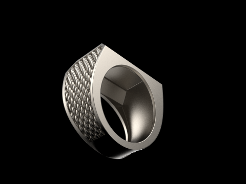Signet ring model 1020 Modello di stampa 3D