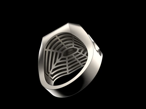 Initial signet ring model 1019 3D Print Model
