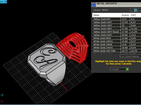 Initial signet ring model 1018 3D Print Model