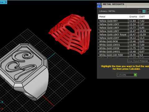 Initial signet ring with enamel model 1017 3D Print Model