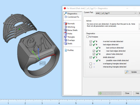 Initial signet ring with enamel model 1017 3D Print Model