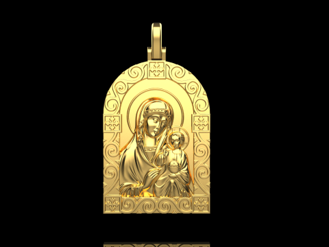 St Mary pendant model 1016 3D Print Model