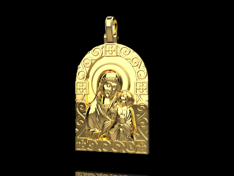 St Mary pendant model 1016 3D-printmodel