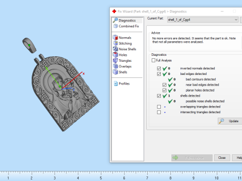St Mary pendant model 1016 3D-printmodel
