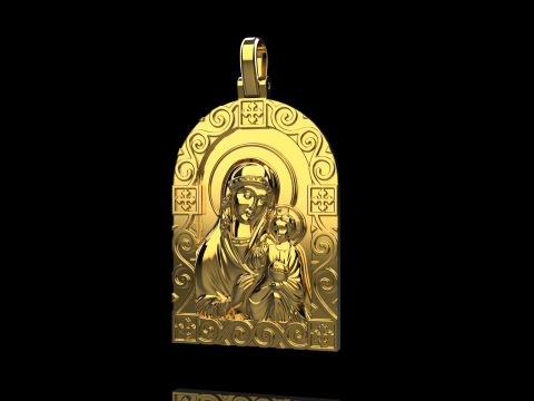 St Mary pendant model 1016 3D-printmodel