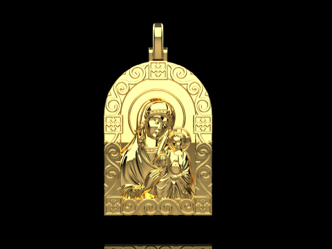 St Mary pendant model 1016 3D-printmodel
