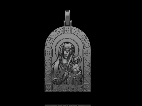 St Mary pendant model 1016 3D-printmodel