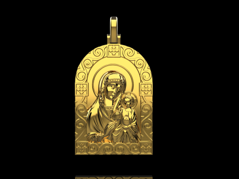 St Mary pendant model 1016 3D-printmodel