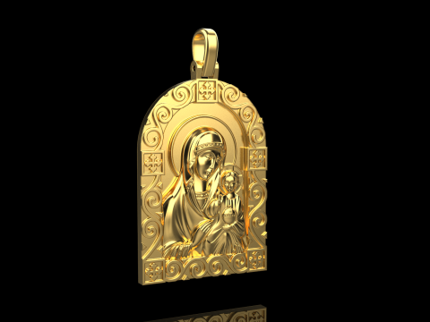 St Mary pendant model 1016 3D-printmodel