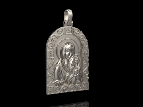 St Mary pendant model 1016 3D-printmodel