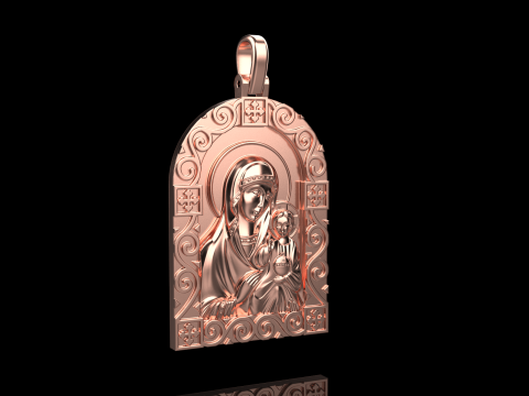 St Mary pendant model 1016 3D-printmodel