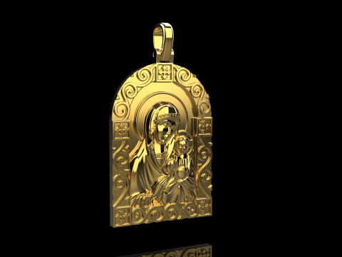 St Mary pendant model 1016 3D-printmodel