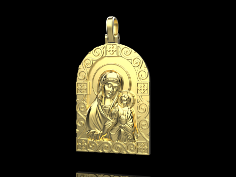 St Mary pendant model 1016 3D-printmodel