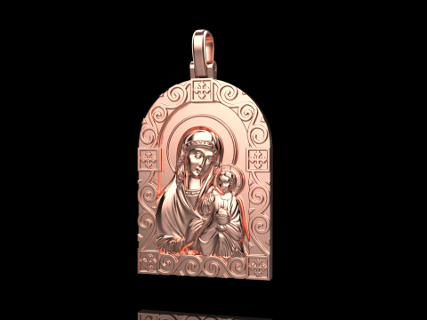 St Mary pendant model 1016 3D-printmodel