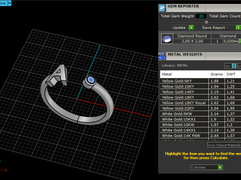 Initial ring model 1014 Modelo de Impressão 3D