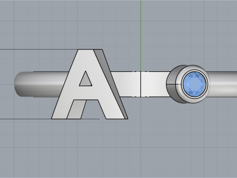 Initial ring model 1014 Modelo de Impressão 3D