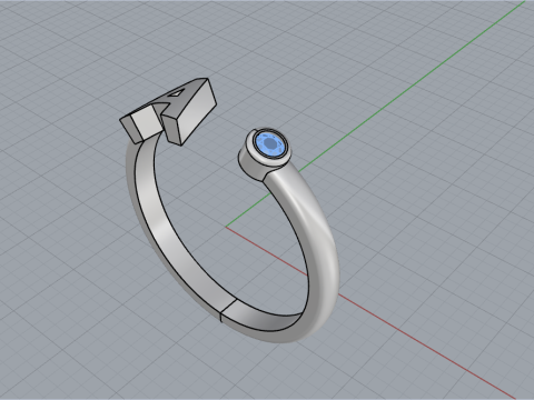 Initial ring model 1014 Modelo de Impressão 3D
