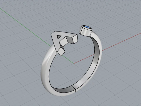 Initial ring model 1014 3D Print Model